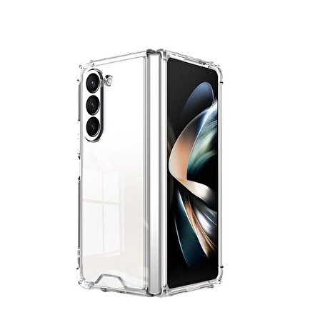 Galaxy Z Fold 5 Uyumlu Zore Nitro Anti Shock Silikon-Renksiz