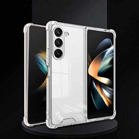 Galaxy Z Fold 5 Uyumlu Zore Nitro Anti Shock Silikon-Renksiz
