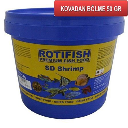 Rotifish SD Shrimp  Balık Yemi (KOVADAN BÖLME) 50 gr