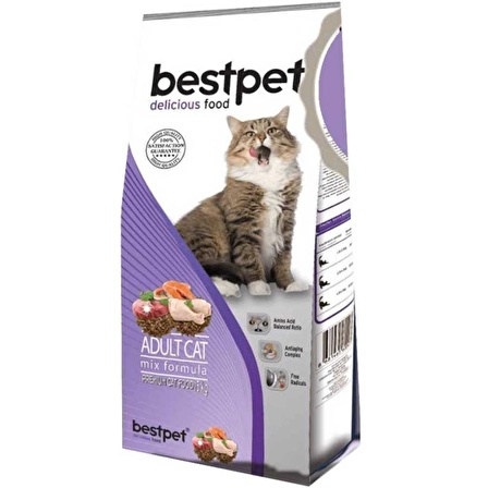 Bestpet Karışık Etli Kuru Kedi Maması 15 KG