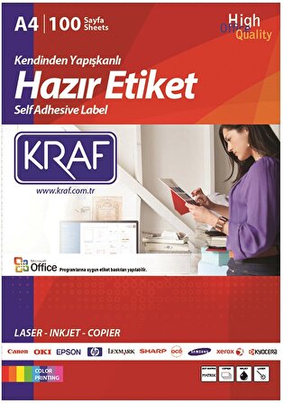 KRAF LASER ETİKET KF-2012 63,5X72MM