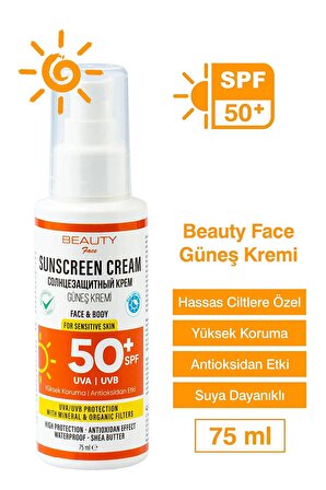 Beauty Face 50+SPF Güneş Kremi 75 ml