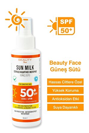 Beauty Face 50+SPF Güneş Sütü 150 ml