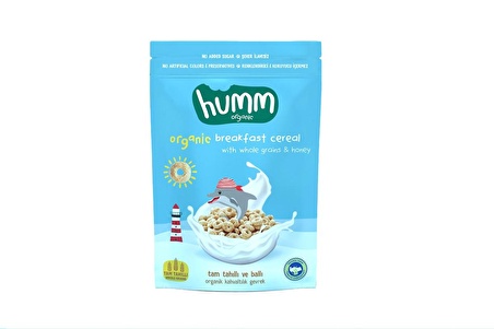 Humm Organic Tam Tahıllı ve Ballı Kahvaltılık Gevrek 80 g