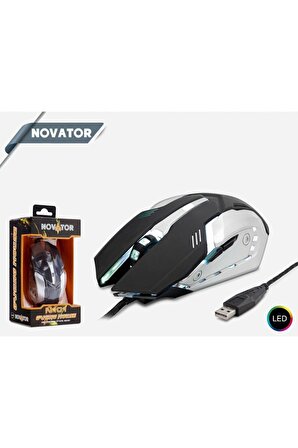 Novator N101 Mouse Kablolu Oyun Usb Ledli 2000 Dpı nowatar Satıcı : Berat teknik