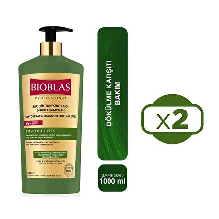 Bioblas Phytokeratin Onarıcı 1000 ml Şampuan x 2 Adet 