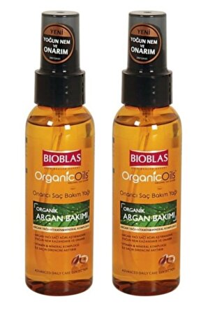Organic Oils Saç Bakım Argan Yağı 100 Ml X 2 Adet