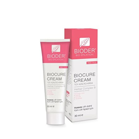  Bioder Biocure Cream Yüz İçin Tüy Azaltıcı Krem 30 ml
