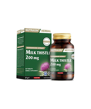 Nutraxin Herbal Milk Thistle 200mg 60 Tablet