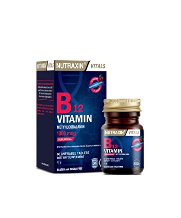 Nutraxin Vitals B12 Vitamin 60 Tablet Dilaltı