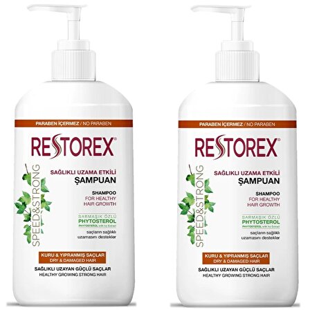 Restorex Kuru ve Yıpranmış Saçlar İçin Onarıcı Şampuan 1000 ml 2 ADET