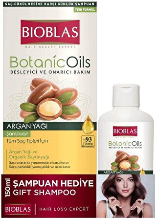 Bioblas Botanic Oils Tüm Saçlar İçin Onarıcı Argan Yağlı Şampuan 360 ml