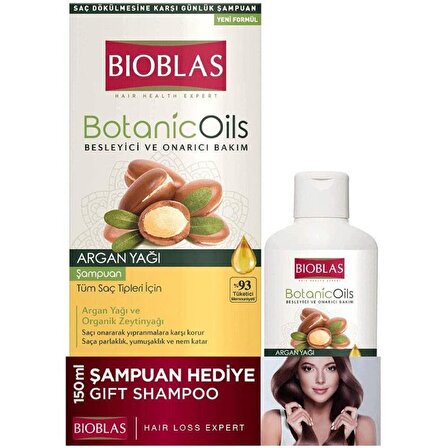 Bioblas Botanic Oils Tüm Saçlar İçin Onarıcı Argan Yağlı Şampuan 360 ml