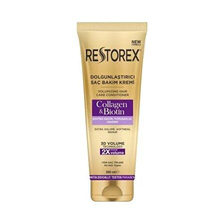 Restorex Collagen & Biotin Hacim Verici Tüm Saç Tipleri İçin Saç Kremi 250 ml