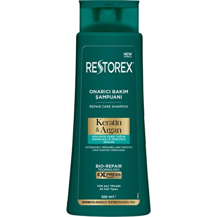 Restorex Tüm Saçlar İçin Onarıcı Argan Yağlı Şampuan 500 ml