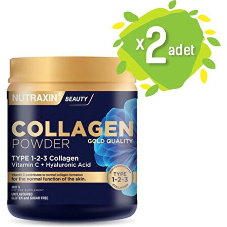 Nutraxin Collagen Powder Gold Quality 300 gr 2'li Paket