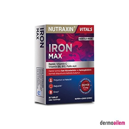 Nutraxin Iron Max 17 Mg 30 Tablet