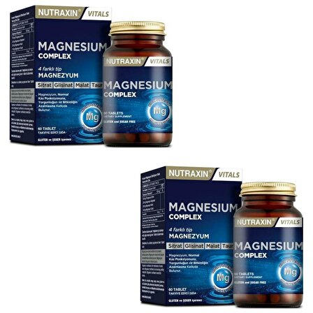 Nutraxin Magnesium Complex Vitamin B6 60 Tablet 2 ADET