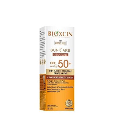Bioxcin Sun Care Melatone Güneş Kremi SPF50+ 50 ml Lekeye Eğilimli Ciltler
