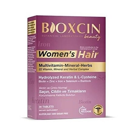 Bioxcin Womens Hair 30 Tablet 8680512632764