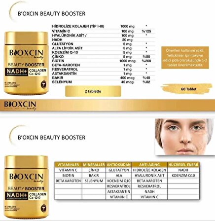 Bioxcin NADH BEAUTY BOOSTER 60 TABLET