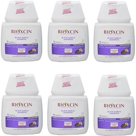 Bioxcin Saç Dökülmesine Karşı Siyah Sarımsak Şampuanı 100 ml 6 ADET