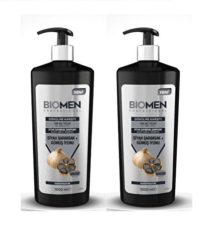 Biomen Professional Siyah Sarımsak&gümüş Iyonu Dökülme Karşıtı Şampuan 1000 ml X 2 ADET