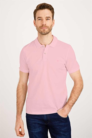 ERKEK PEMBE MODERNFİT / DAR KALIP POLO YAKA TİŞÖRT