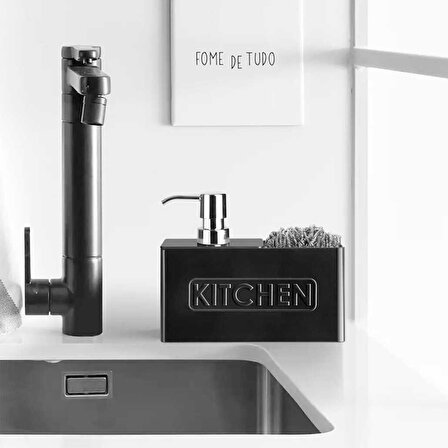 Perotti kitchen 2 li sıvı sabunluk 13199 siyah