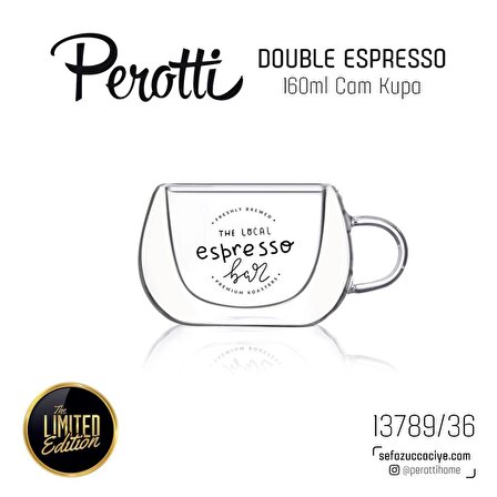 Perotti Double Espresso 160 ml Kupa 36 13789