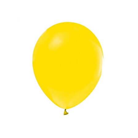 Balon Tek Renk 12" 100lü Sarı HBK