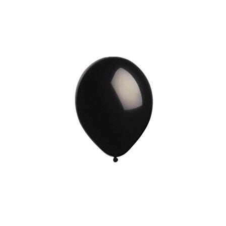 Balon Tek Renk 12" 100lü Siyah HBK