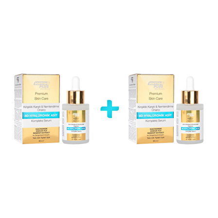 SOFTTO PLUS 8D HYALÜRONİK ASİT KOMPLEK SERUM 30 ML+30 ML