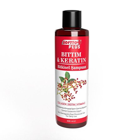 Softto Plus Bıttım & Keratin Yıpranmış Saçlar İçin Besleyici Şampuan 400 ml