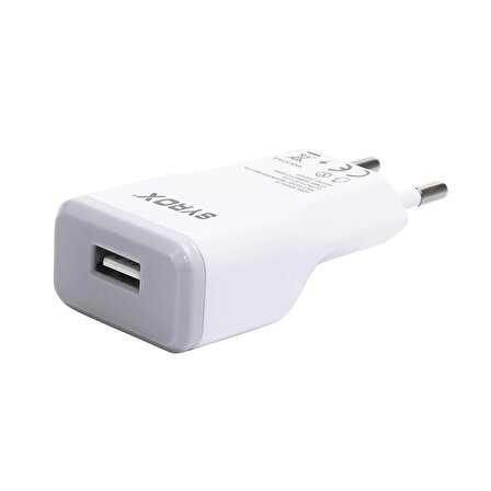 Syrox J15 Micro USB Hızlı Şarj Aleti Beyaz