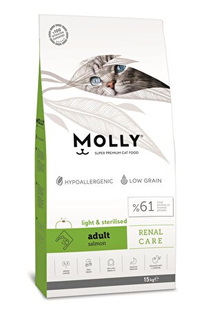 Molly Somonlu Kısırlaştırılmış Kedi Maması 15 Kg