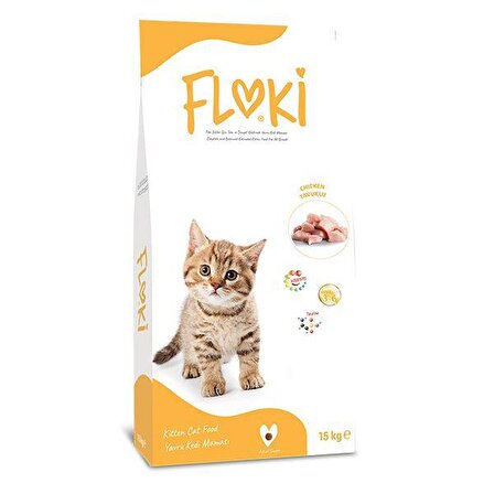 Floki Tavuklu Yavru Kedi Maması 15 kg