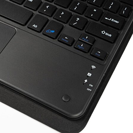 Galaxy Tab A8 10.5 SM-X200 (2021) Border Keyboard Bluetooh Bağlantılı Standlı Klavyeli Tablet Kılıfı