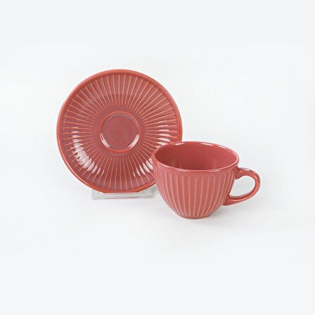 Keramika Mercan Myra Çay Fincan Takımı 12 Parça 6 Kişilik - Q16