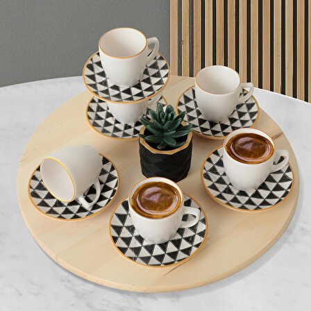 Keramika Trigon Magic Kahve Fincan Takımı 12 Parça 6 Kişilik - 18765