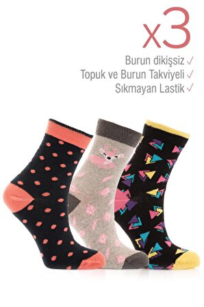 Miorre 3l ü Bayan Soket Çorabı
