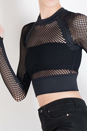MioFit Kadın Obsidian Uzun Kollu Dikişsiz Spor Tişört