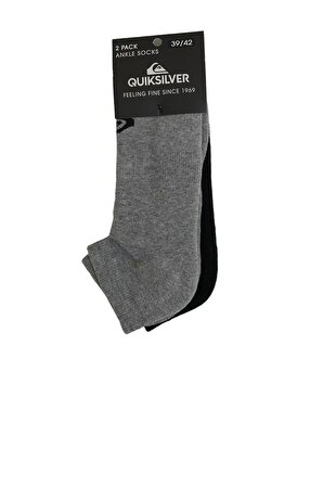 Quiksilver Siyah - Gri Erkek Çorap TEQYAA07006_E_DAY LOW CUT SOCKS