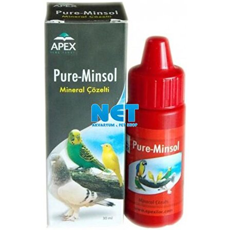 Apex Pure-Minsol Mineral Çözelti Kuşlar için 