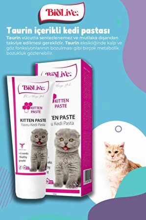 Biolive Kitten Yavru Kediler İçin Malt Vitamin Paste 100gr