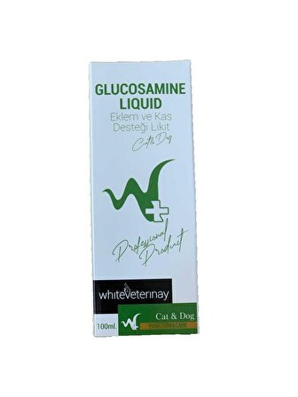 WhiteVeterinay Glucosamine Liquid Cat&Dog 100 ML ( Kedi ve Köpekler için Eklem ve Kas Desteği )