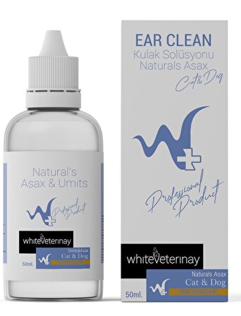 WhiteVeterinay Ear Clean 50 ML ( Kedi ve Köpekler için Kulak Solisyonu )