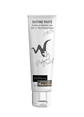 WhiteVeterinay Biotine Paste 100 Gr ( Kedi ve Köpekler için Deri ve Tüy Desteği  )