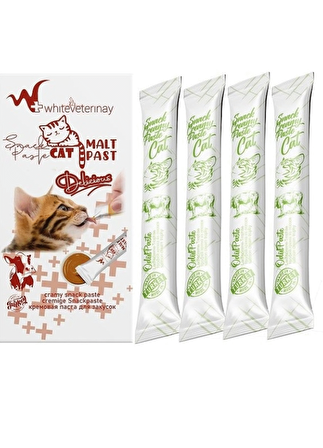 WhiteVeterinay Creamy Biftekli Sıvı Kedi Ödülü 4x15 Gr - 6 ADET