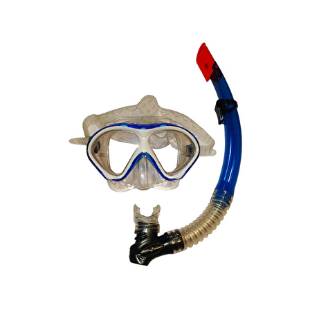 Apnea Waikiki Lacivert Maske Şnorkel Set